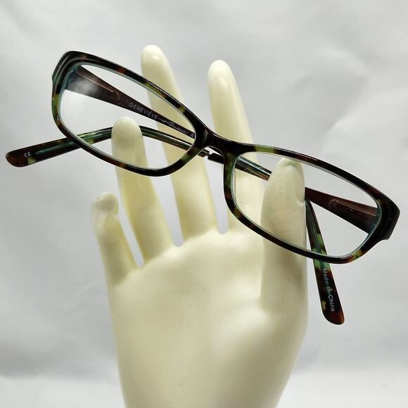 ?Genevieve Boutique Brown & Teal Attempt Eyeglasses w/Hardshell Case main image 9